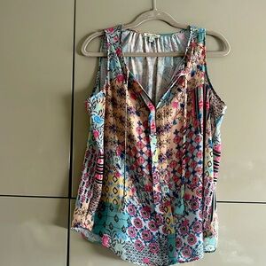 Emma & Olivia Print Sleeveless Top • L